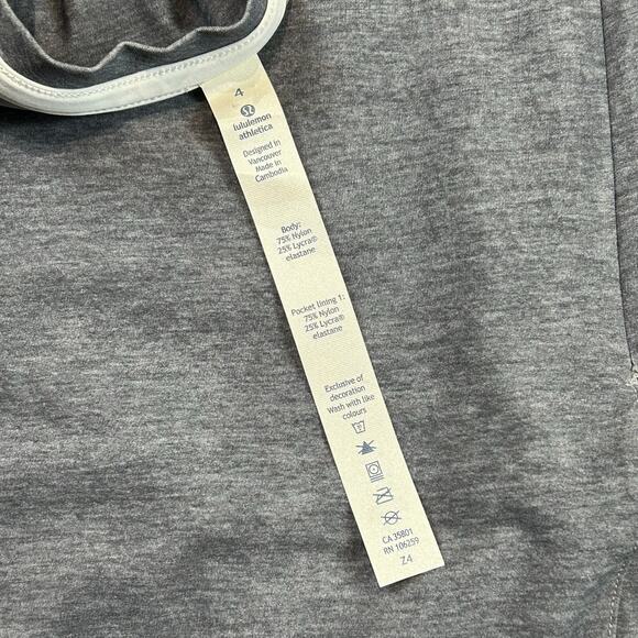 Lululemon &Go Endeavor Dress, Charcoal Size 4 - Picture 4 of 7